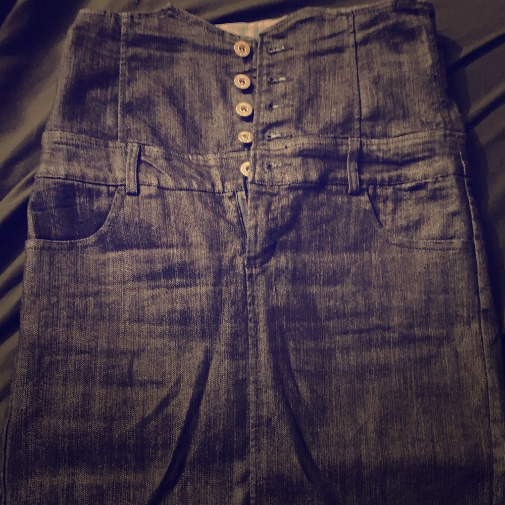 *High Waist Jeans Skirt*